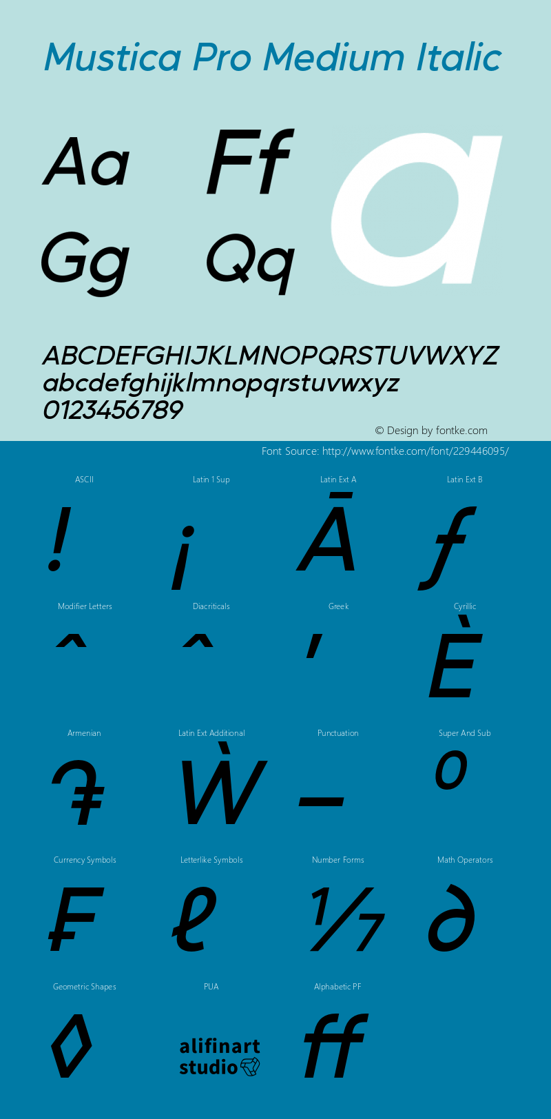 Mustica Pro Medium Italic Version 1.1.4.2图片样张