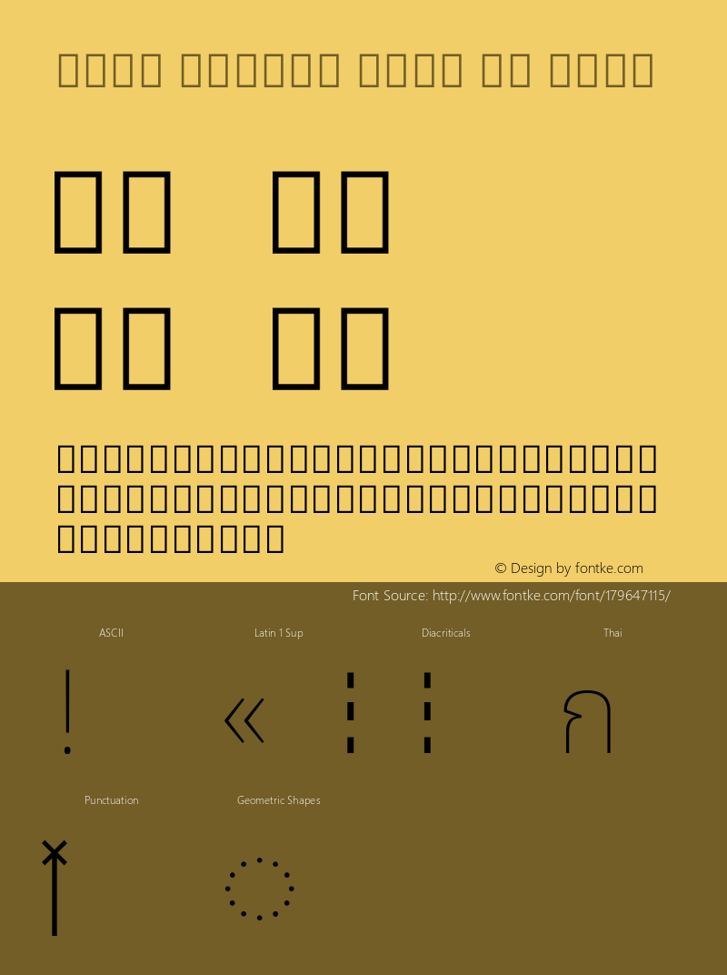 Noto Looped Thai UI Thin Version 1.00; ttfautohint (v1.8.2) -l 8 -r 50 -G 200 -x 14 -D thai -f none -a qsq -X 