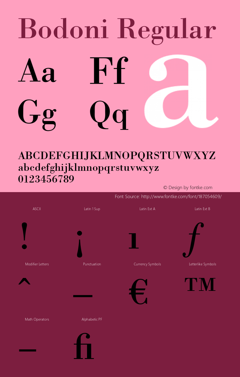 Bodoni Roman 001.003图片样张