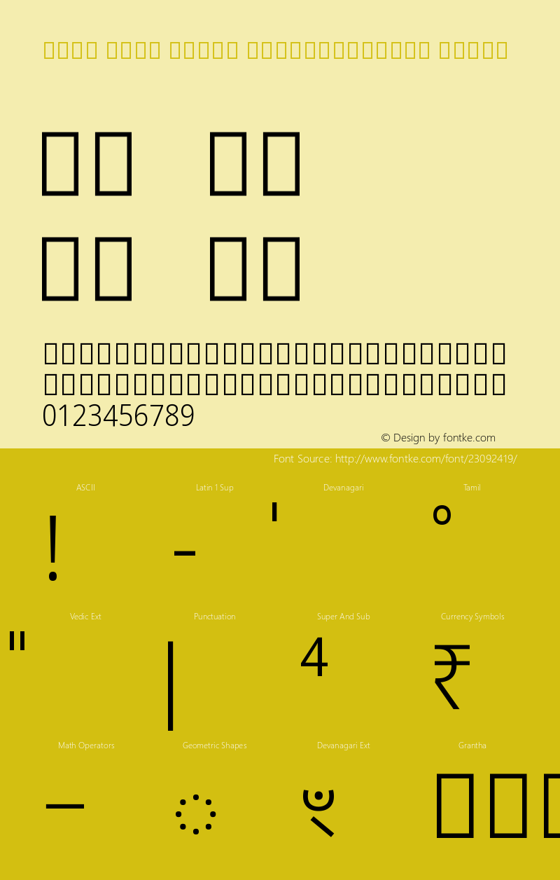 Noto Sans Tamil SemiCondensed Light Version 1.901图片样张