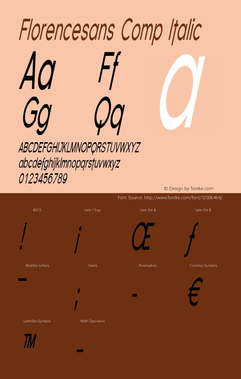 Florencesans Comp Italic 1.0图片样张