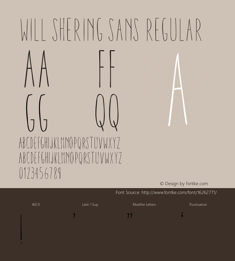 Will shering sans Regular Version 2.000图片样张