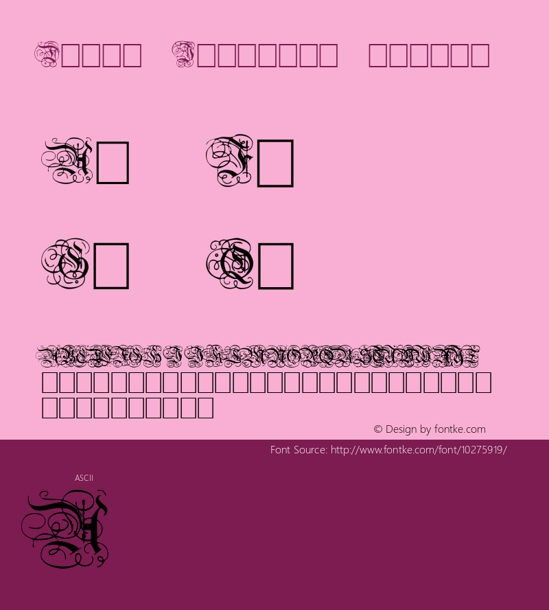 Dutch Initials normal 001.003图片样张