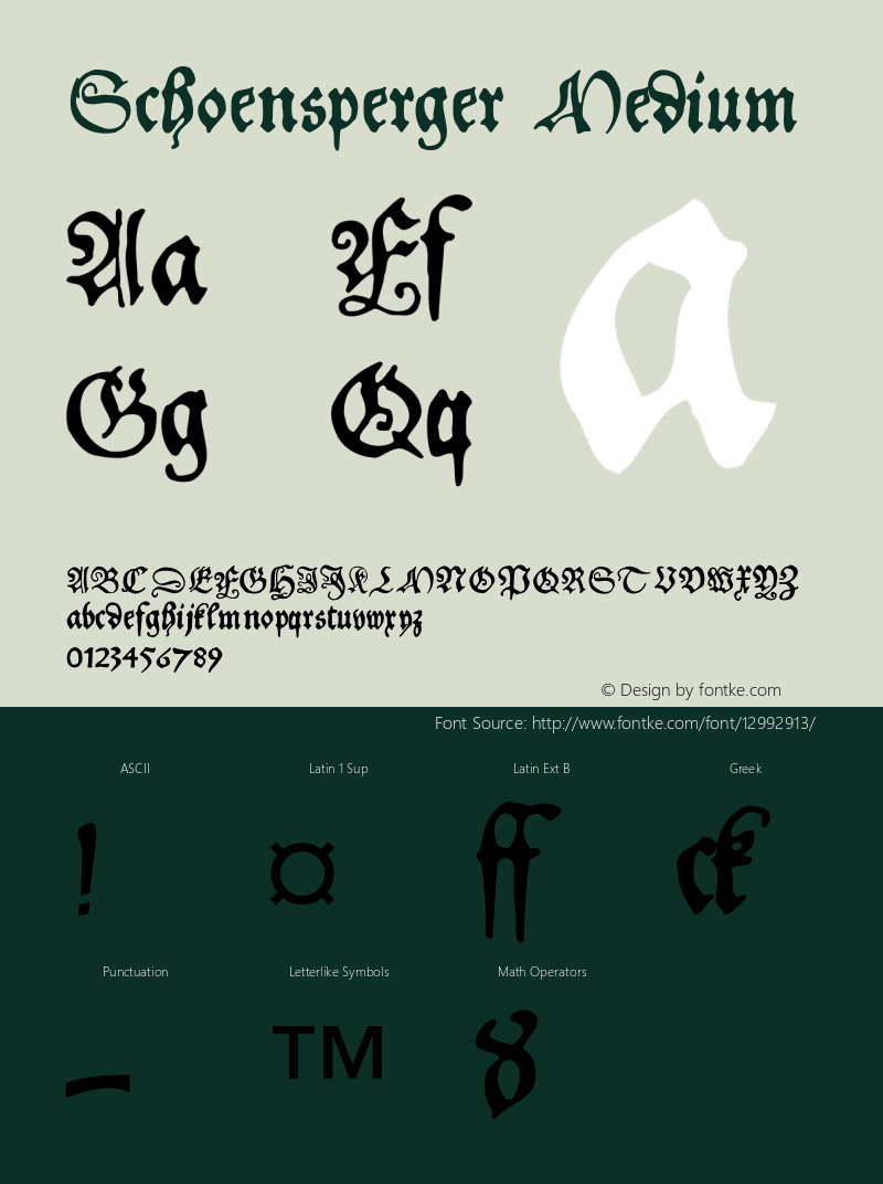 Schoensperger Medium 001.001图片样张