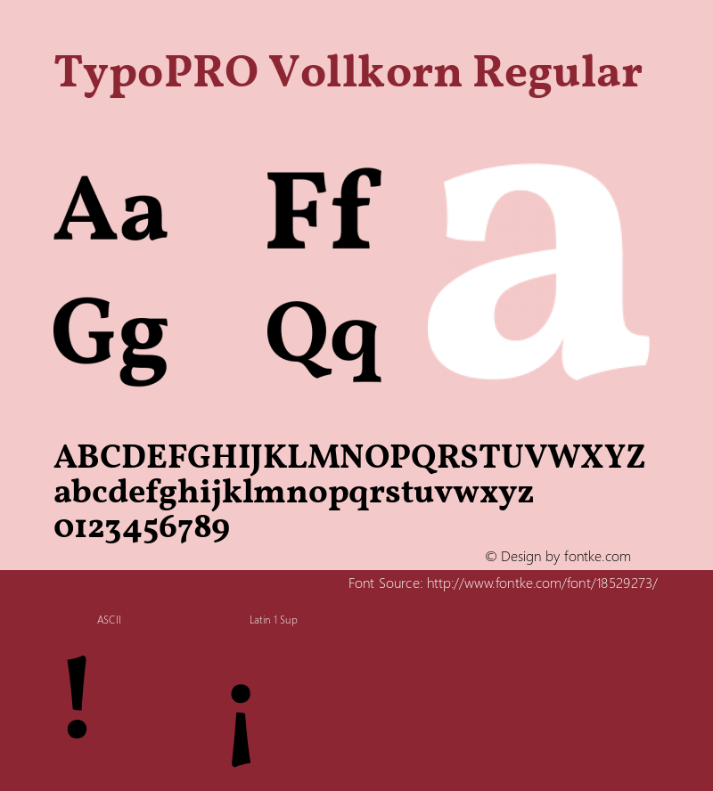 TypoPRO Vollkorn Regular Version 3.005;PS 003.005;hotconv 1.0.70;makeotf.lib2.5.58329图片样张