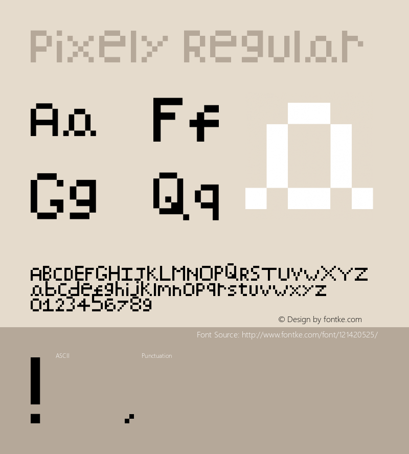 pixely Regular Version 1.0图片样张