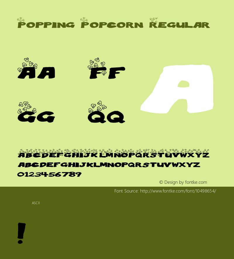 Popping Popcorn Regular 1图片样张