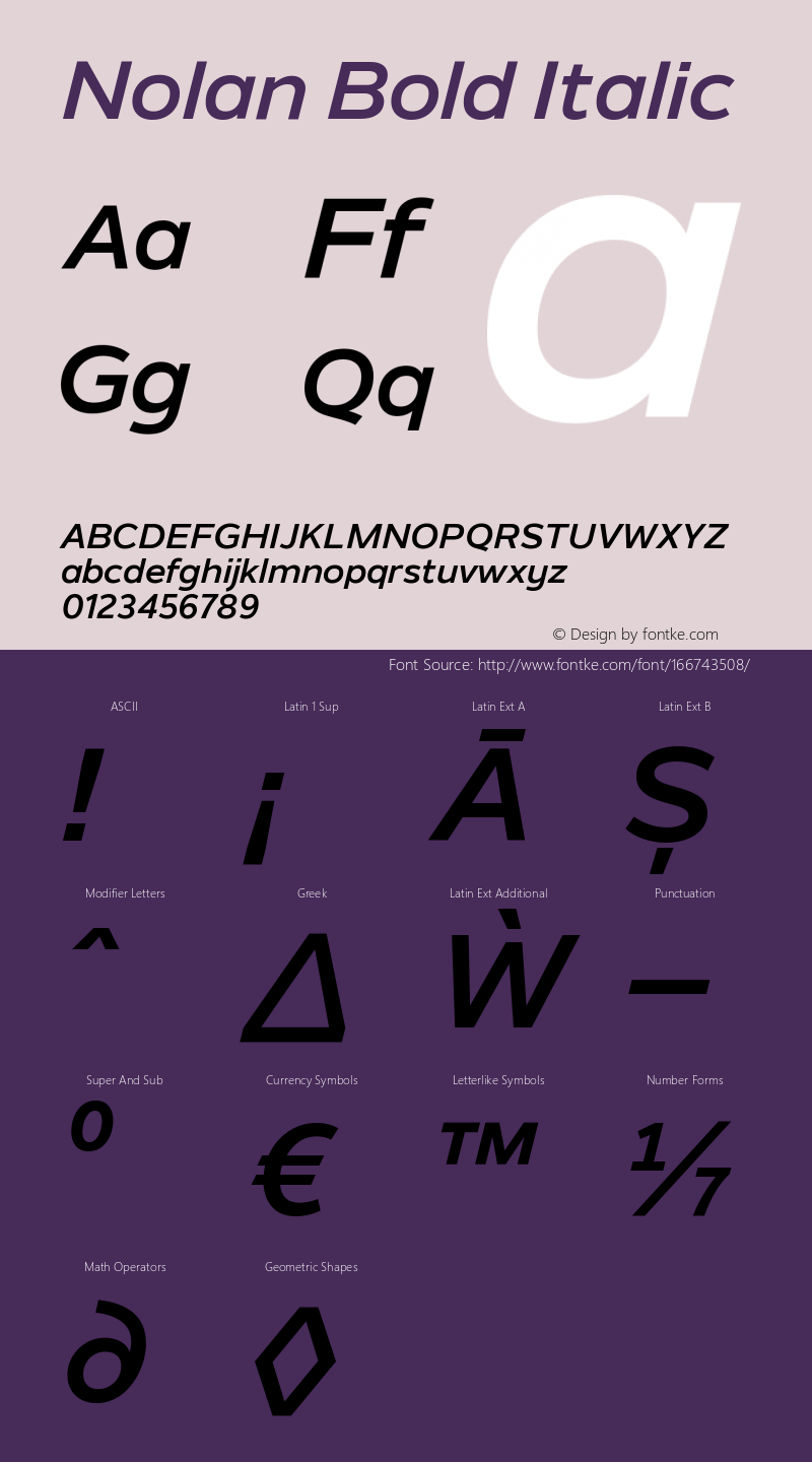 Nolan Bold Italic 1.003图片样张