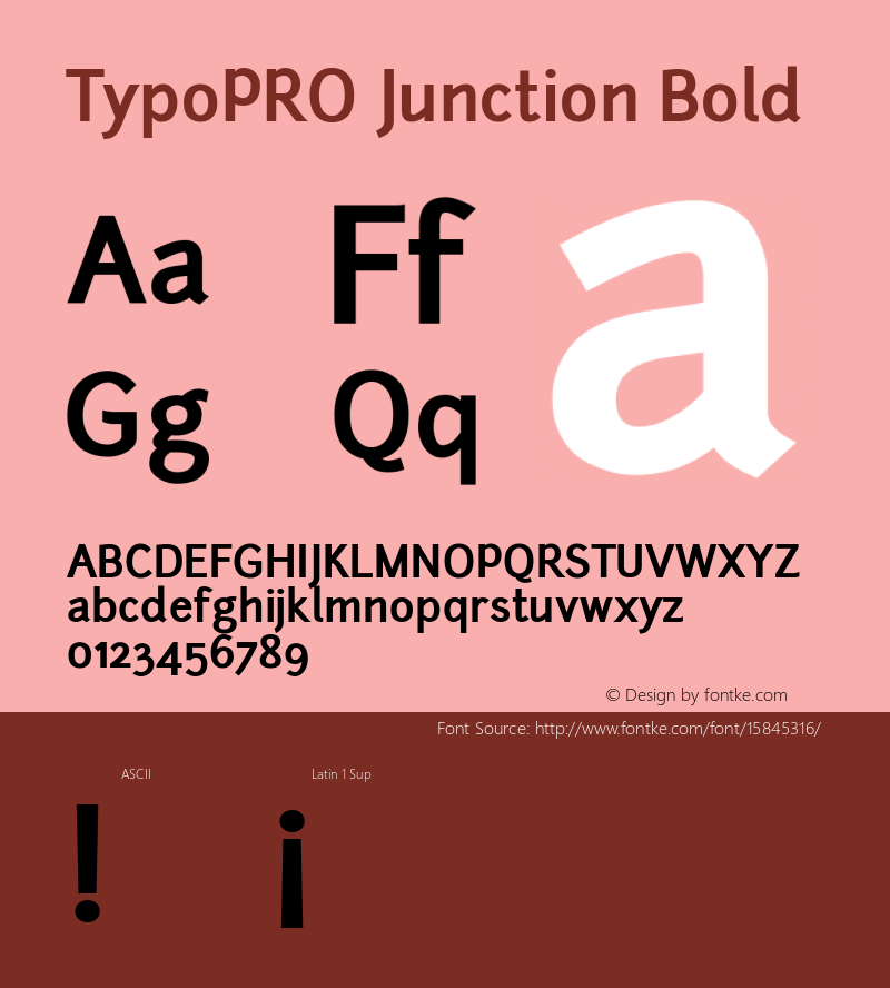 TypoPRO Junction Bold Version 001.001图片样张