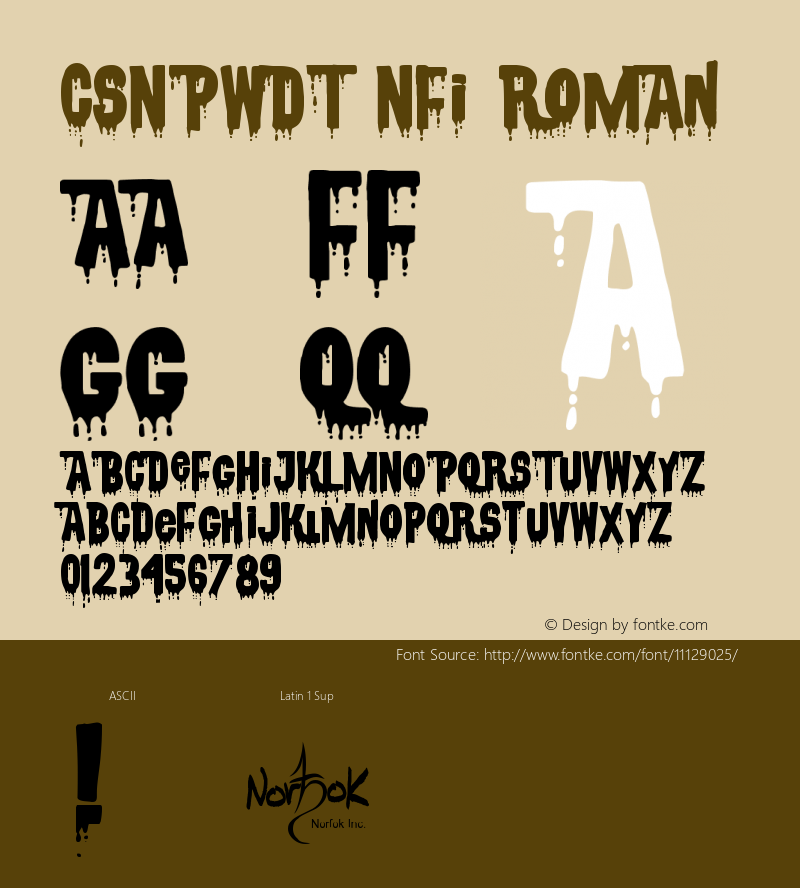 CSNPWDT NFI Roman Version 001.001图片样张