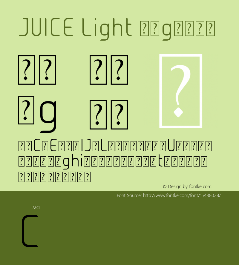 JUICE Light Regular Version 1.00 December 24, 2008, initial release图片样张