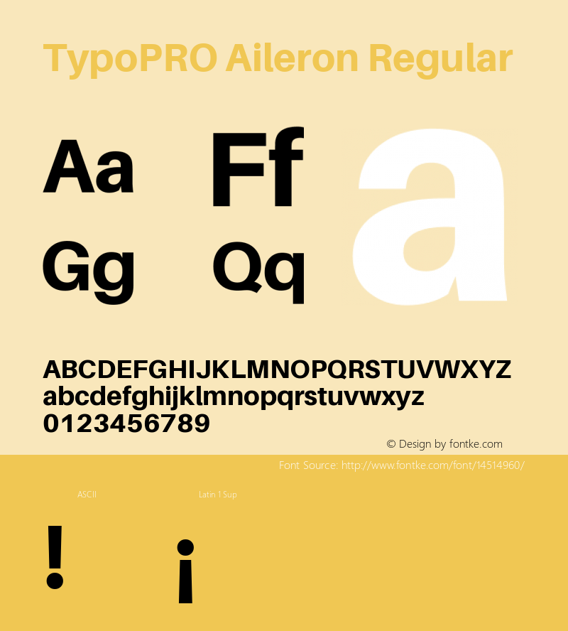 TypoPRO Aileron Regular Version 1.000;PS 001.000;hotconv 1.0.70;makeotf.lib2.5.58329图片样张