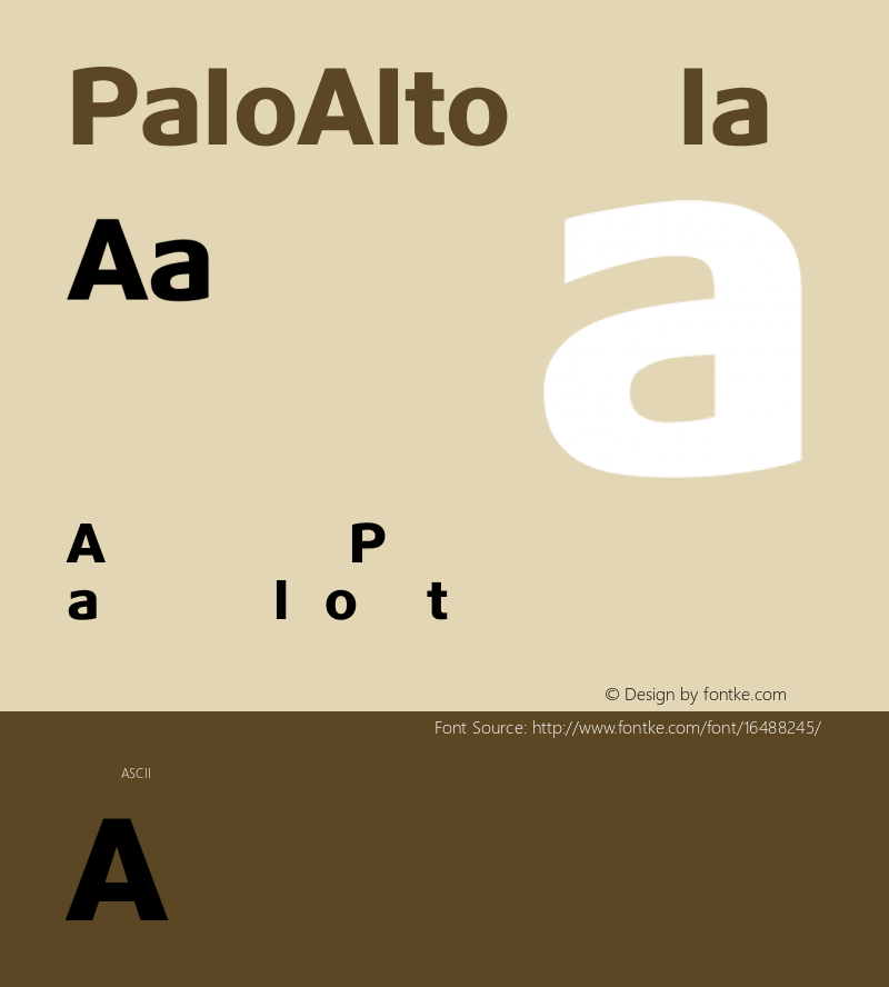 PaloAlto Regular Version 006.000图片样张