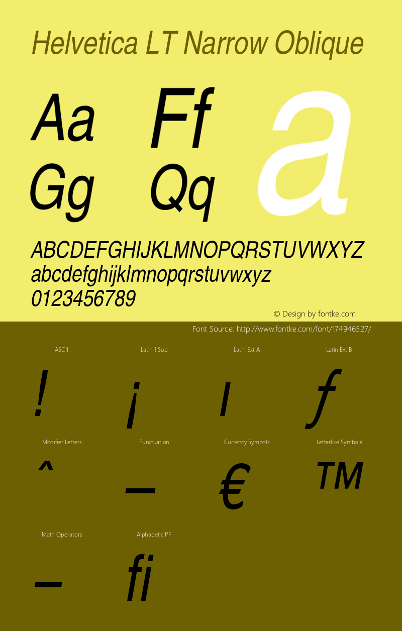 HelveticaLT-Narrow-Oblique 006.000图片样张