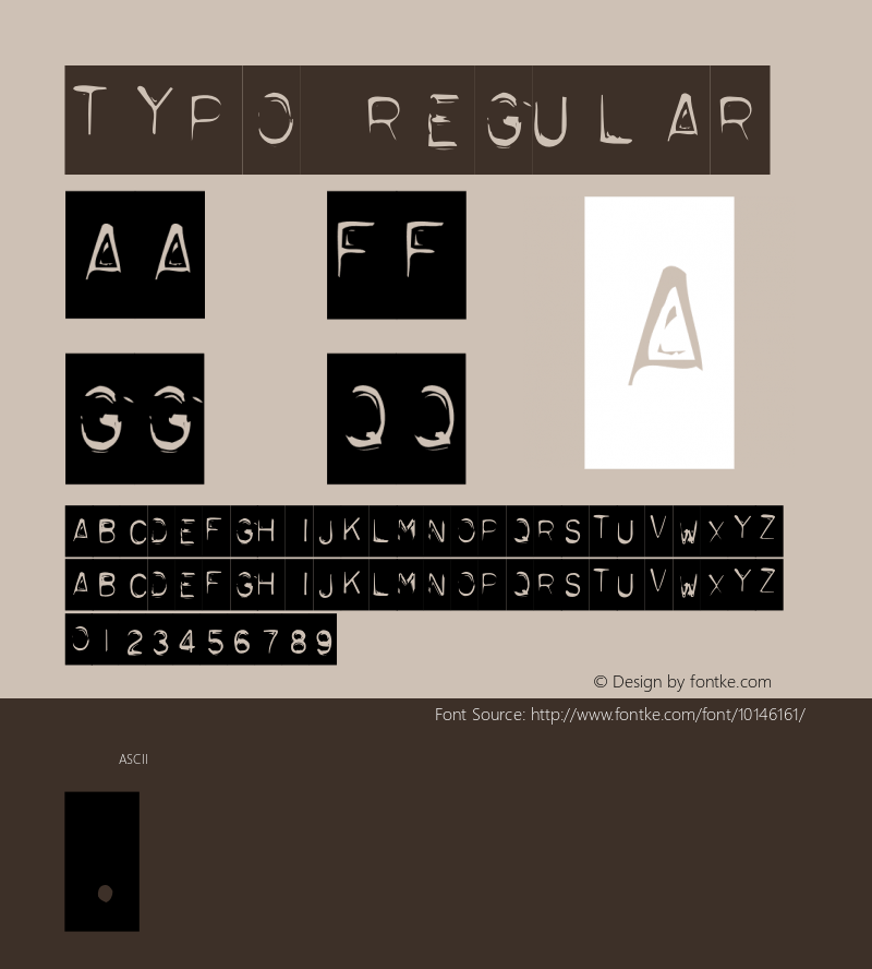 Typo Regular Version 1.000;PS 001.000;hotconv 1.0.38图片样张