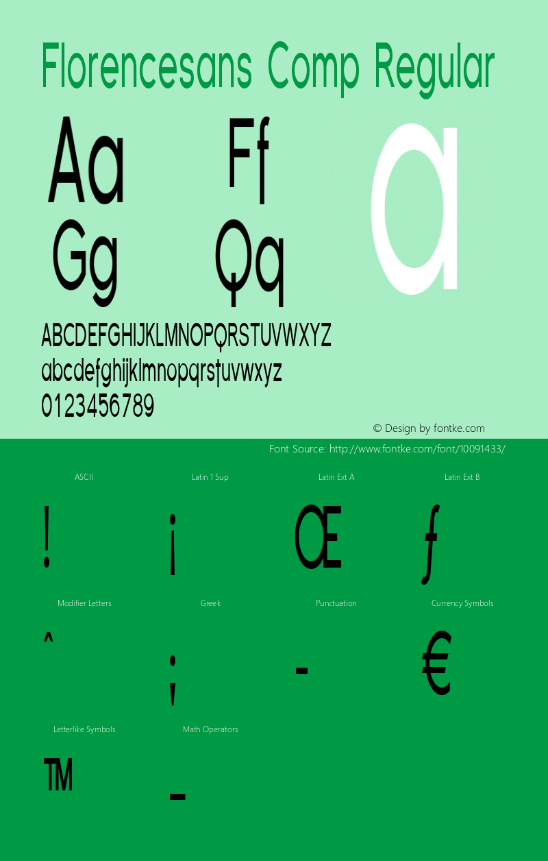 Florencesans Comp Regular 1.0图片样张