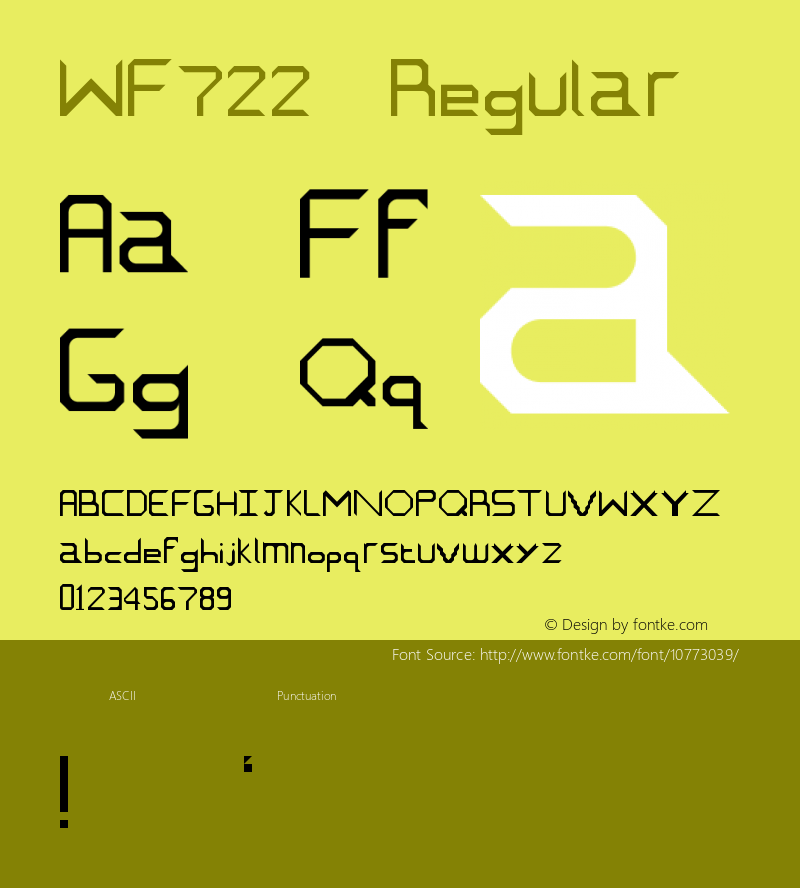 WF722 Regular Version 1.0图片样张