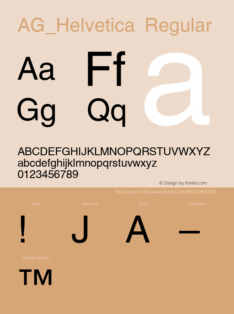 AG_Helvetica Regular 001.000图片样张