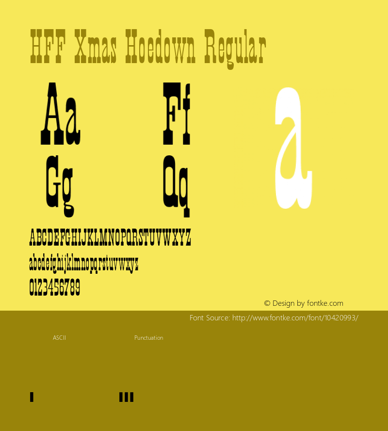 HFF Xmas Hoedown Regular 1.0图片样张