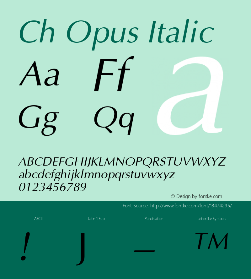 Ch Opus Italic 001.000图片样张