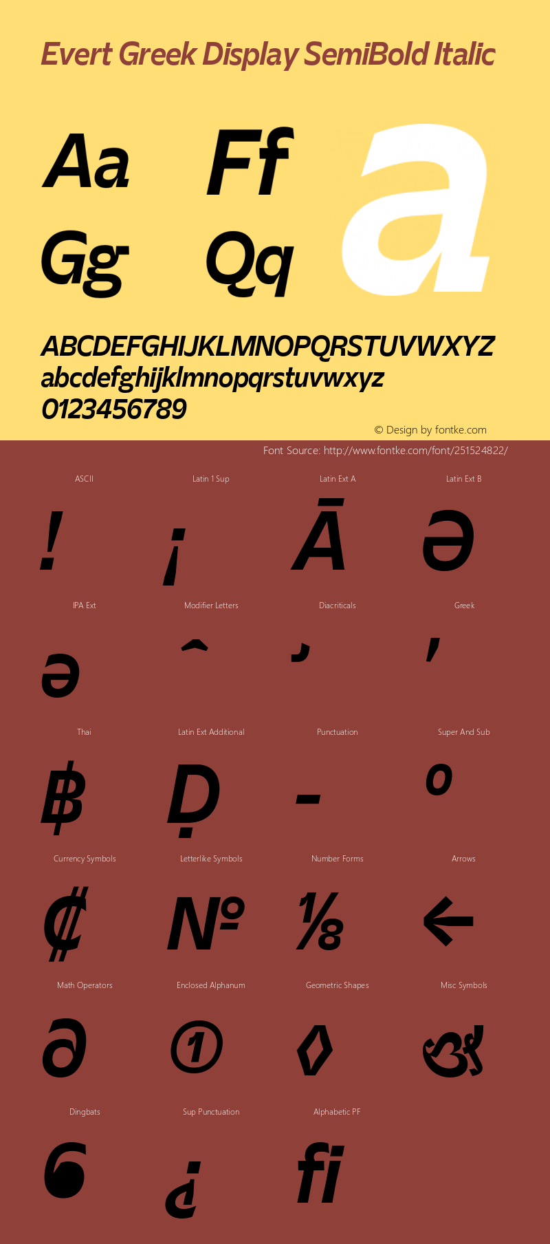 Evert Greek Display SemiBold Italic Version 1.000图片样张