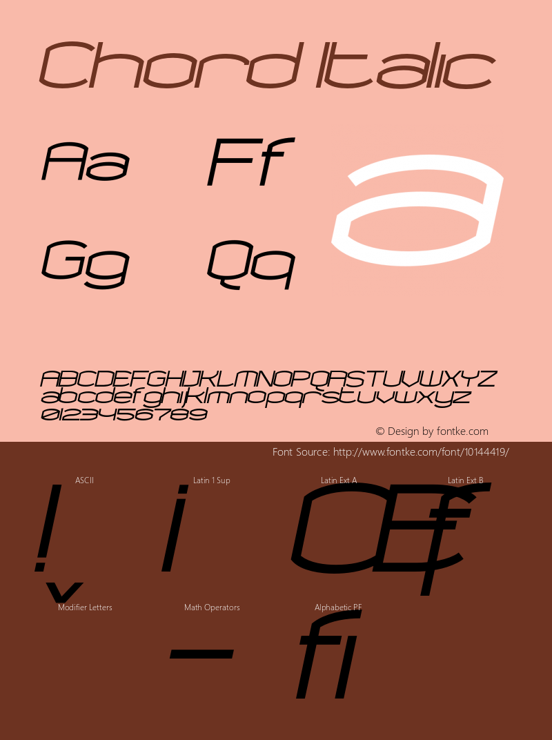 Chord Italic Version 1.000;PS 001.000;hotconv 1.0.38图片样张