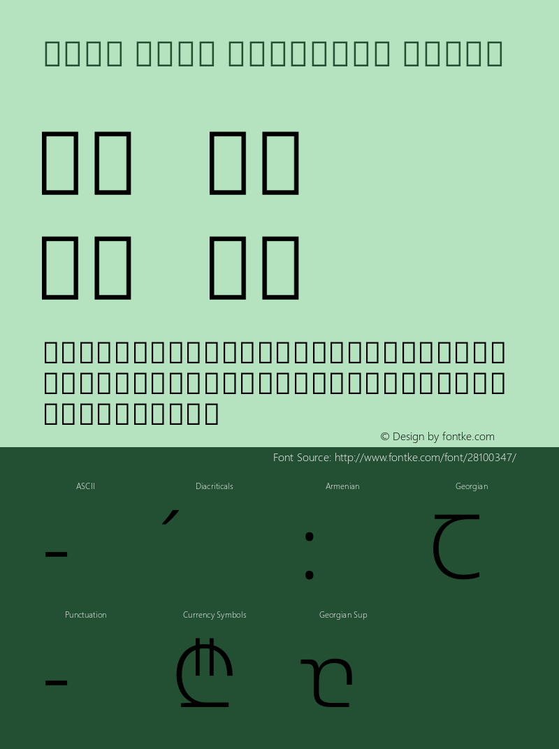 Noto Sans Georgian Light Version 2.000图片样张