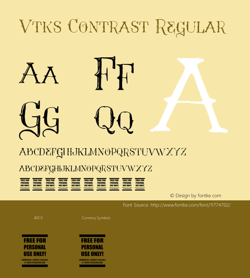 Vtks Contrast Regular Version 1.00 December 13, 2012, initial release图片样张