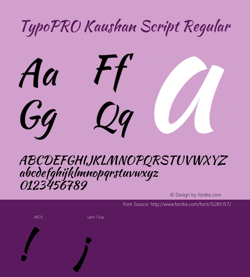 TypoPRO Kaushan Script Regular Version 1.002图片样张