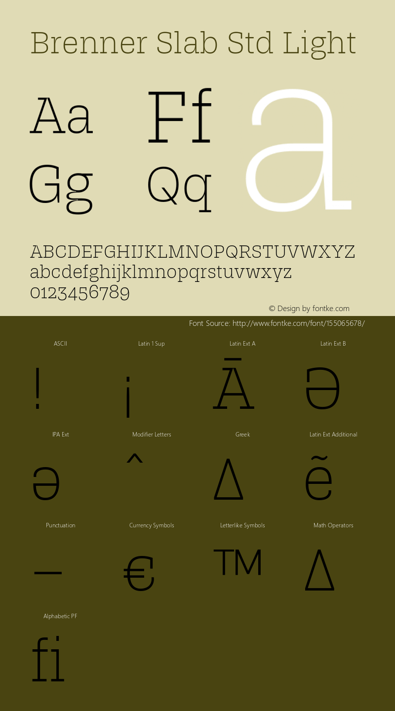 19d68cd8fce4fd75 - subset of Brenner Slab Std Lt Version 1.0; 2018图片样张