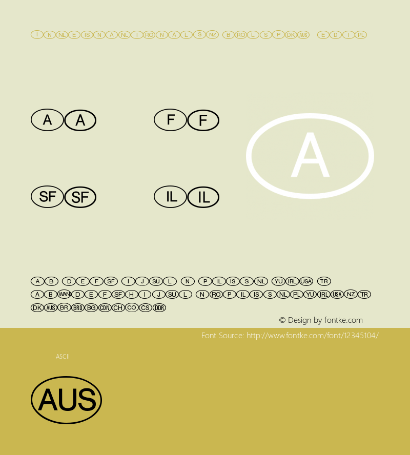 InternationalSymbolsP01 Medium Version 001.001图片样张