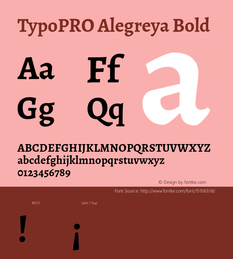 TypoPRO Alegreya Bold Version 1.003图片样张