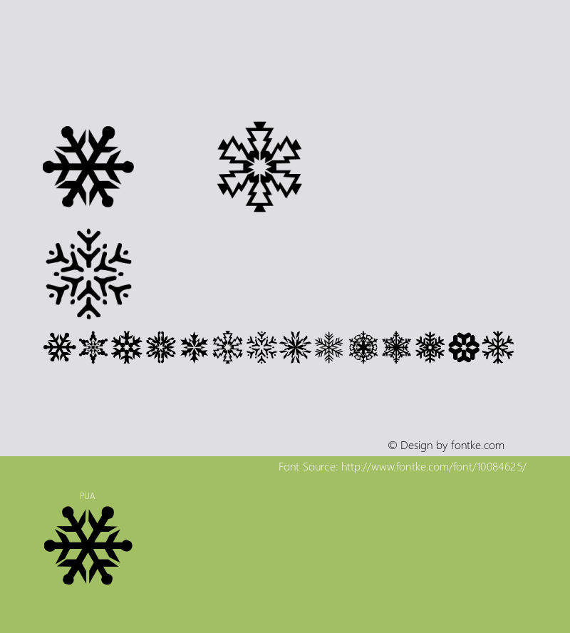 lpsnowflake Regular Version 1.00图片样张