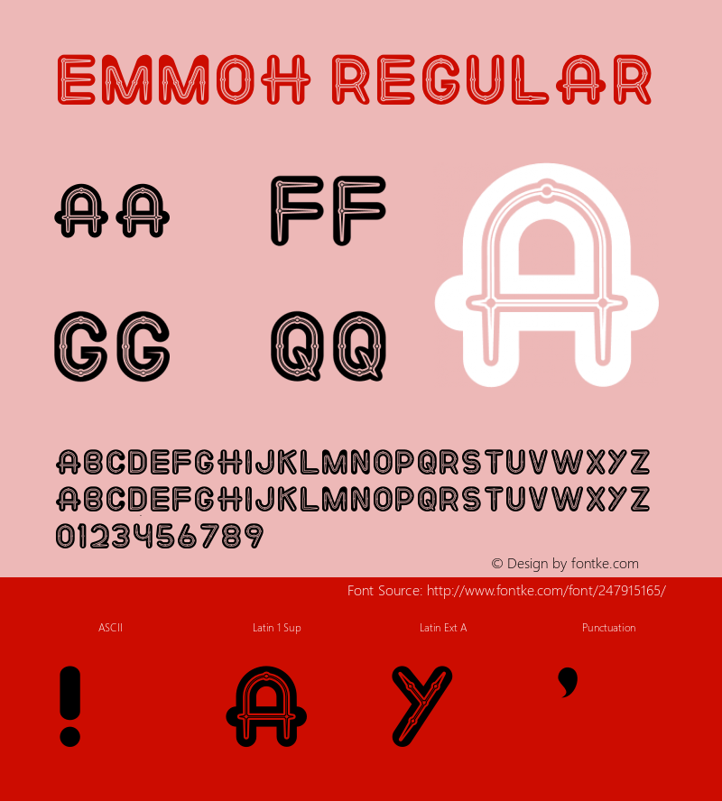 EMMOH Version 1.001;Fontself Maker 3.5.7图片样张