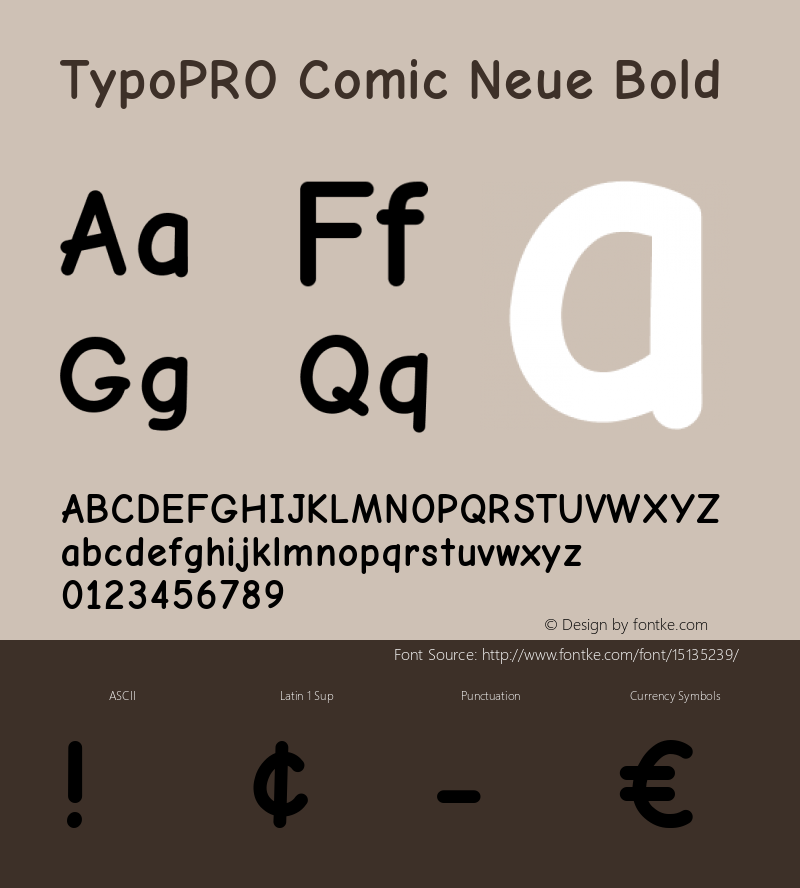 TypoPRO Comic Neue Bold Version 1.000图片样张