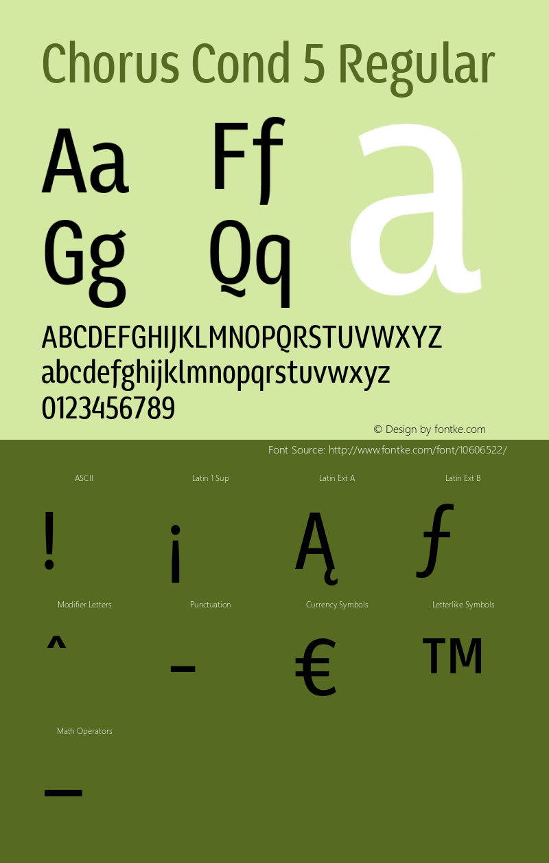 Chorus Cond 5 Regular 001.001;com.myfonts.soneri.chorus.cond-reg.wfkit2.3T5X图片样张