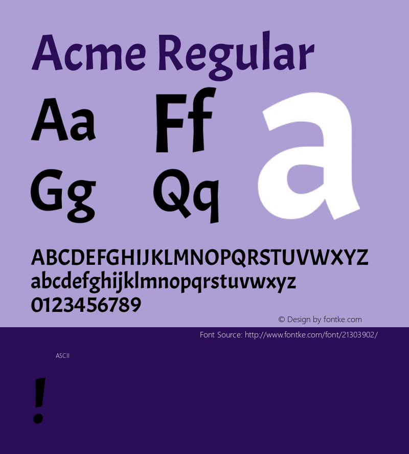 Acme Regular 图片样张