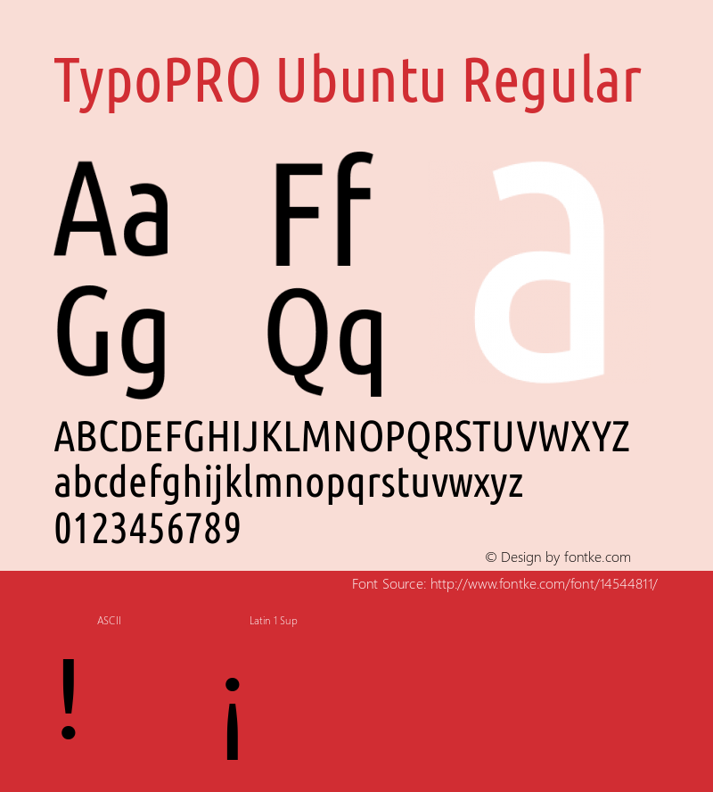 TypoPRO Ubuntu Regular Version 0.80图片样张