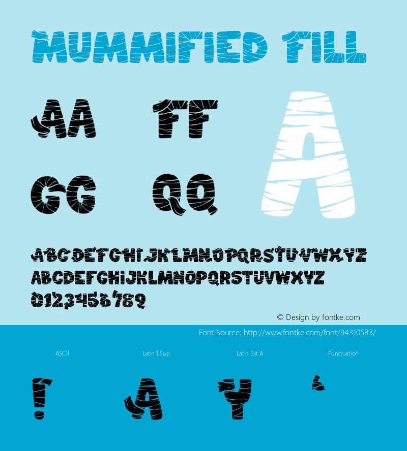 MummifiedFill Version 1.001;Fontself Maker 3.5.3图片样张