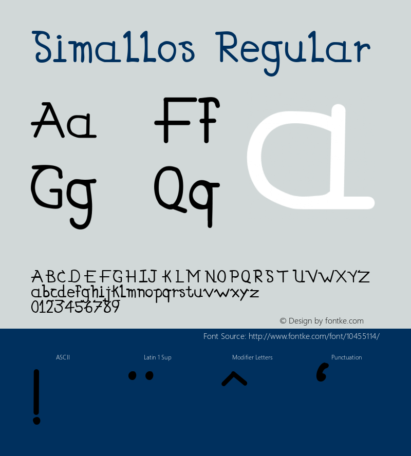 Simallos Regular Version 1.002 2012图片样张