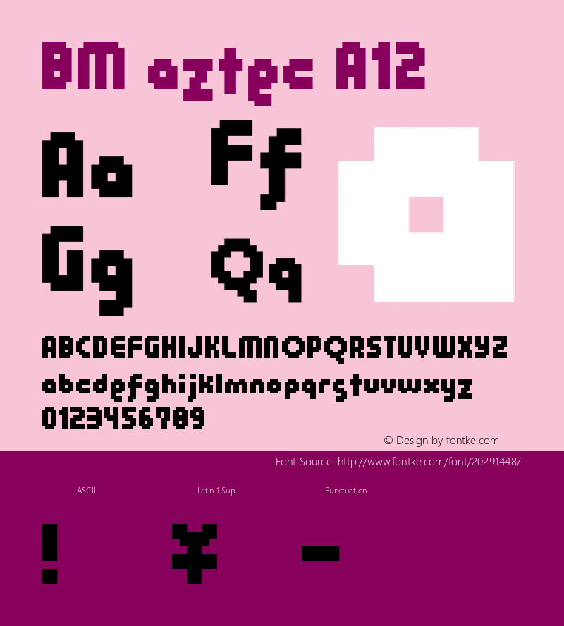 BM aztec A12 Macromedia Fontographer 4.1J 01.6.23图片样张