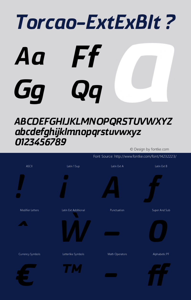 Torcao-ExtExBIt ? Version 1.000;com.myfonts.insigne.torcao.ext-extra-bold-italic.wfkit2.44Ef图片样张