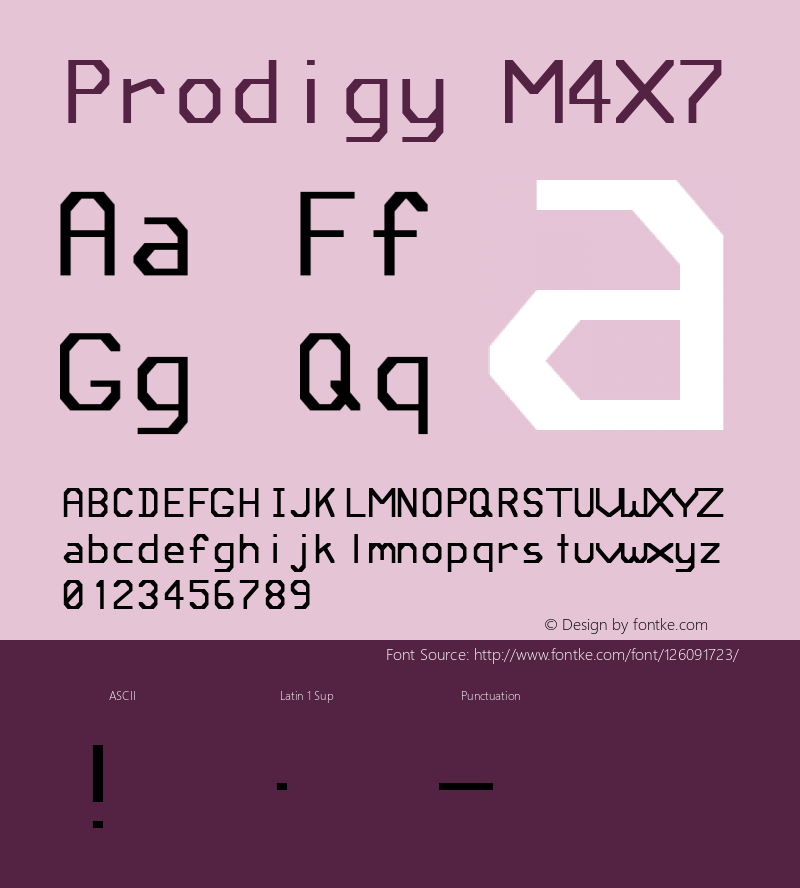 Prodigy-MFourBySeven Version 1.001图片样张