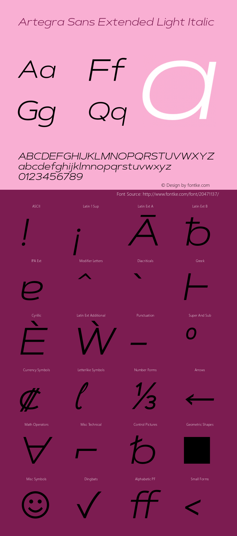 ArtegraSansExtended-LightIta Version 1.00;com.myfonts.easy.artegra.artegra-sans.extend-light-italic.wfkit2.version.4Krs图片样张