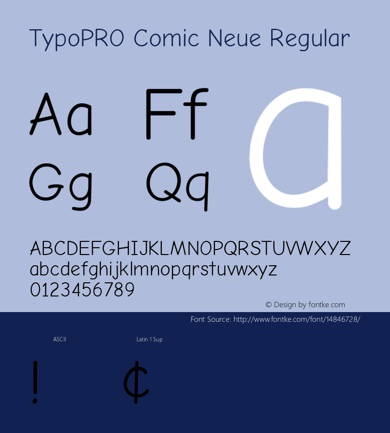 TypoPRO Comic Neue Regular Version 1.000图片样张