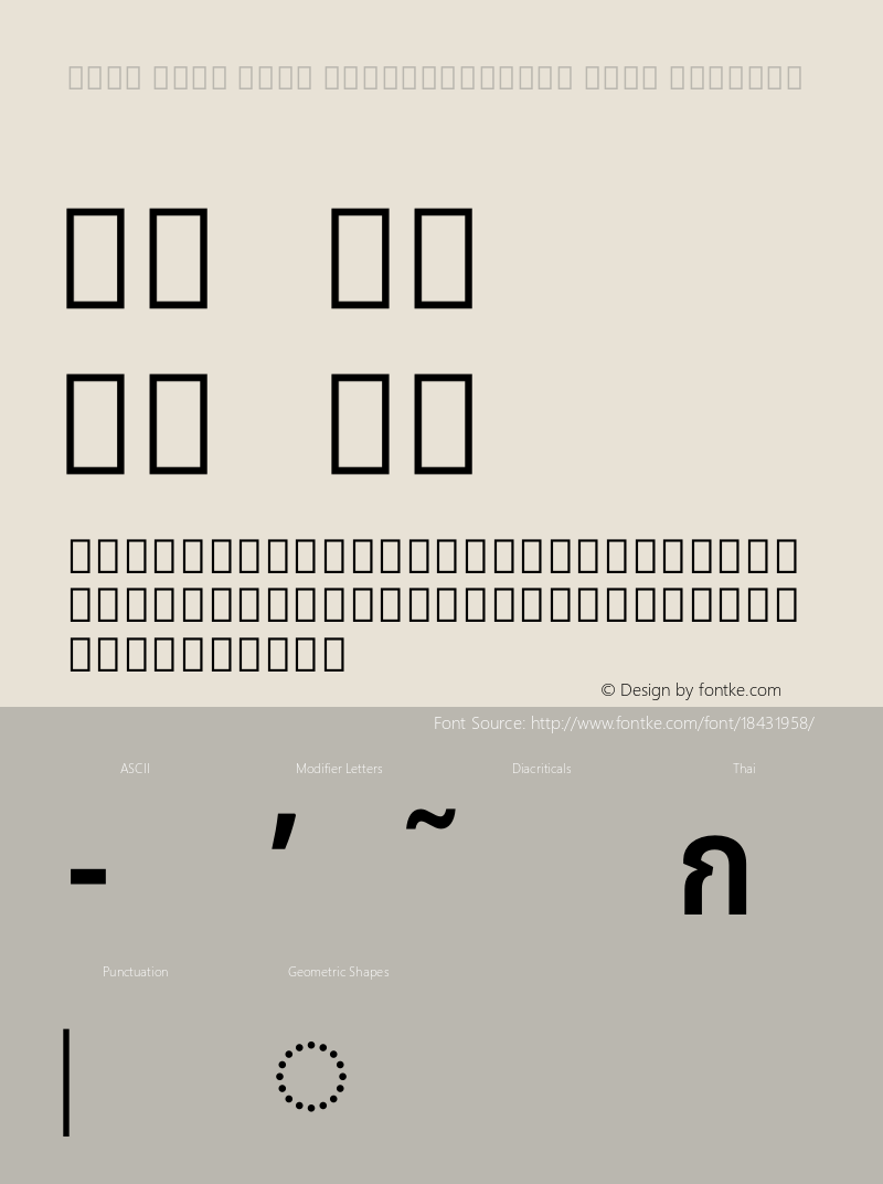 Noto Sans Thai SemiCondensed Semi Regular Version 1.901图片样张