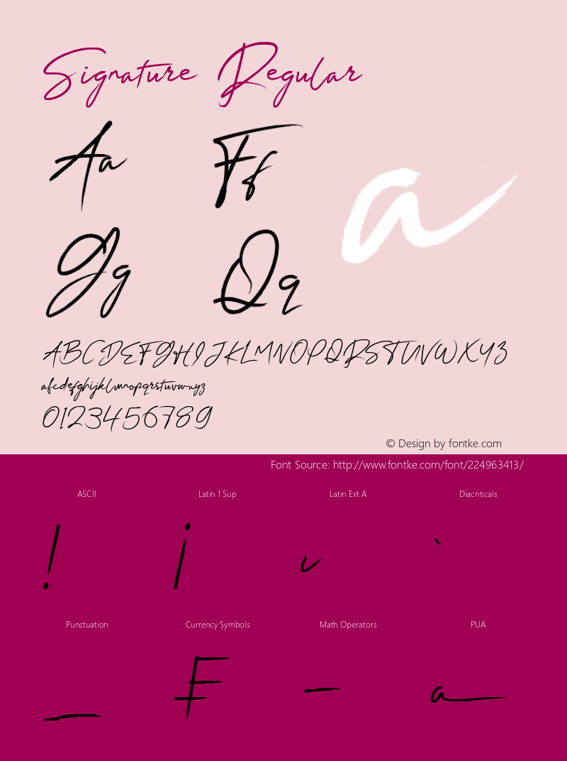 Signature Version 1.00;May 24, 2022;FontCreator 12.0.0.2545 64-bit图片样张