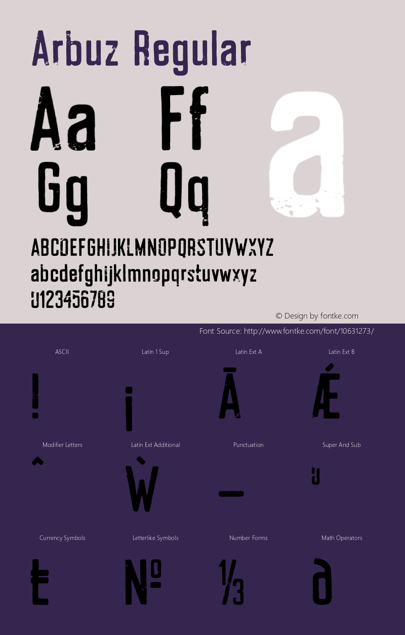 Arbuz Regular 1.000;com.myfonts.easy.justyna-sokolowska.arbuz.regular.wfkit2.version.4kLn图片样张