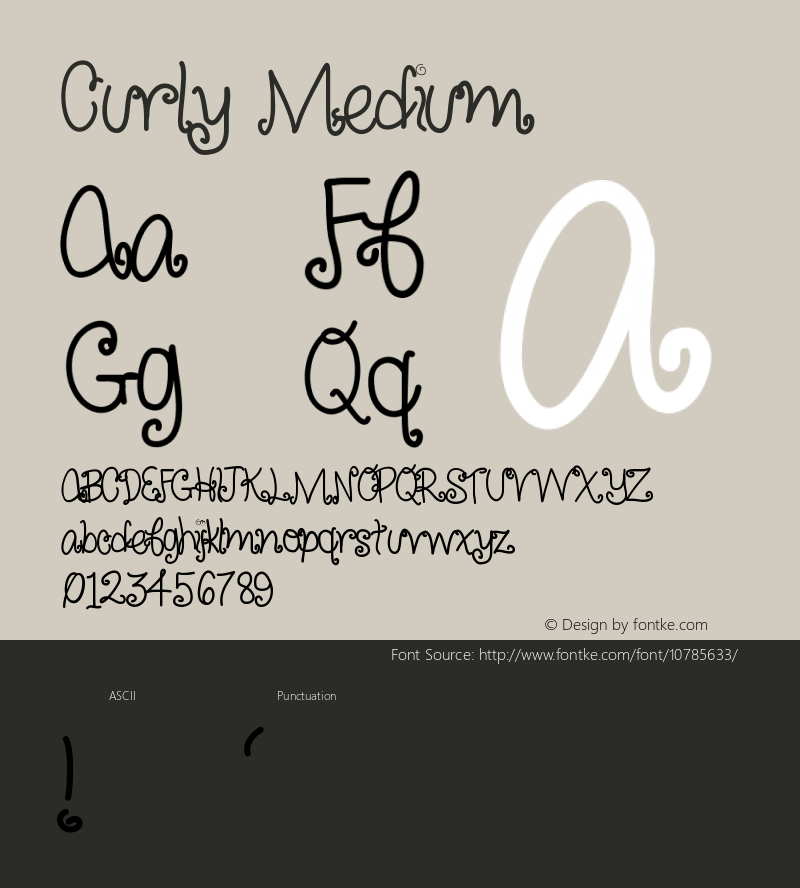 Curly Medium Version 001.000图片样张