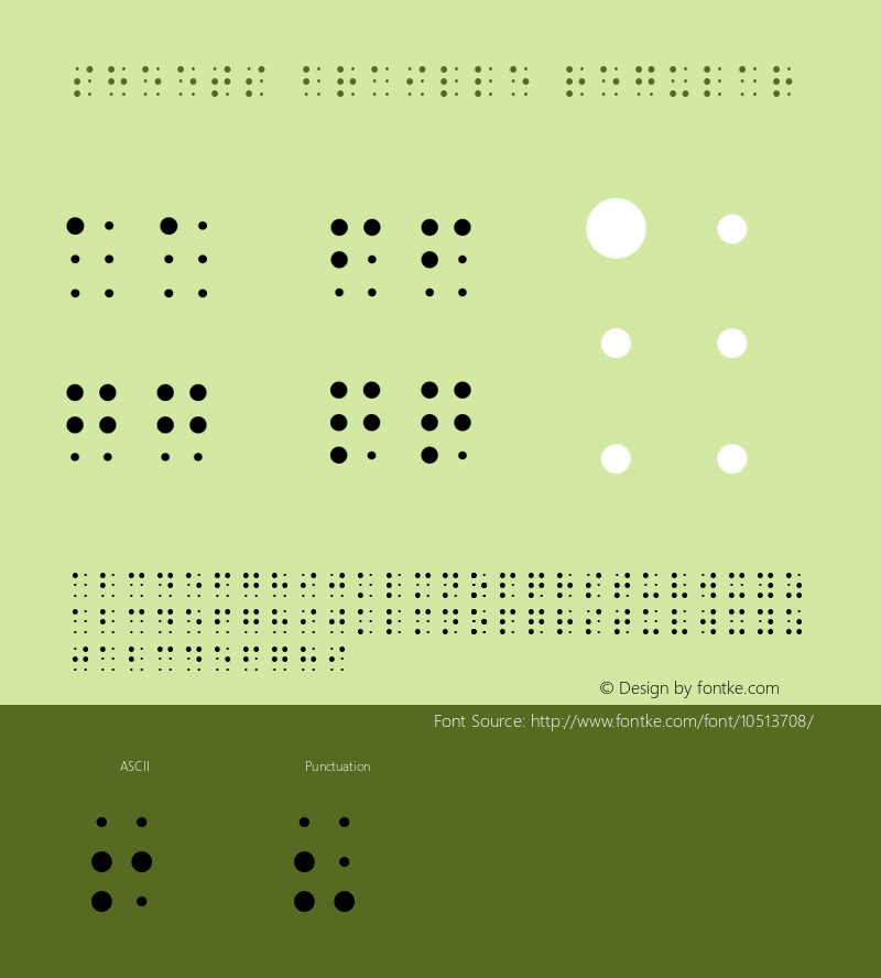 Sheets Braille Regular Version 1.000图片样张